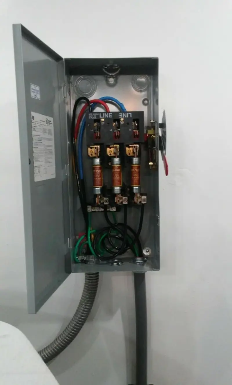 Three-phase disconnect switch installed for Electrical Wiring & Rewiring in Federal Heights