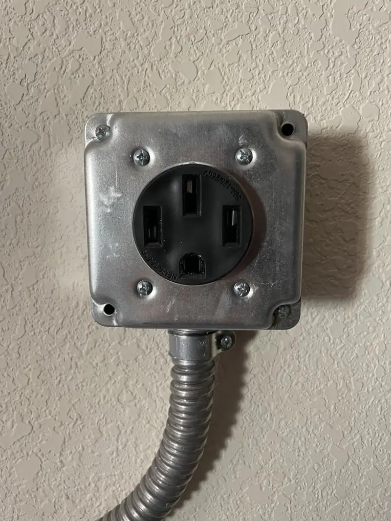 NEMA 14-50 outlet installed for Electrical Panel Upgrade in Federal Heights
